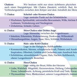Edelsteine und Chakra