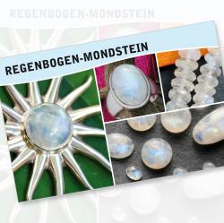 Regenbogen Mondstein Steine Karte